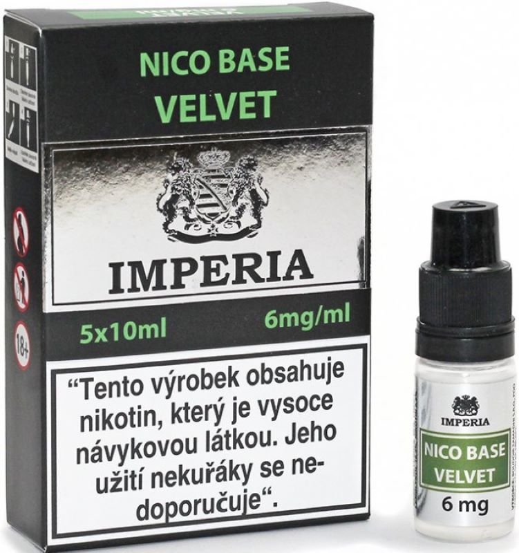 Nico Base Velvet (80VG/20PG) 5x10 ml - 6 mg IMPERIA