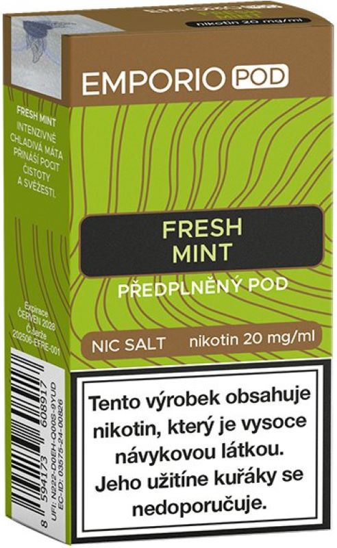 EMPORIO POD cartridge Fresh Mint 20mg 1x2 ml