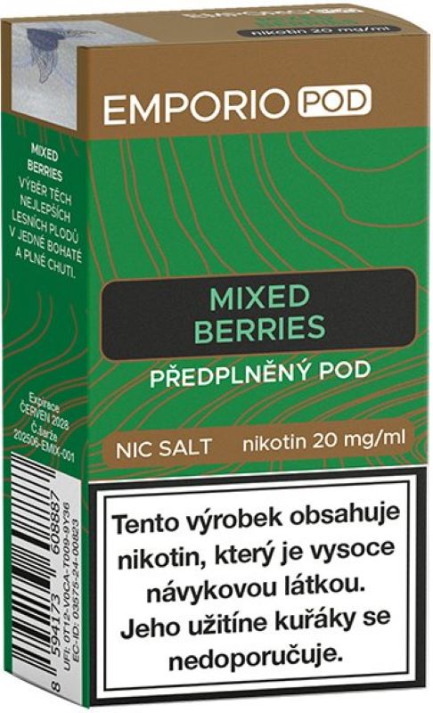 EMPORIO POD cartridge Mixed Berries 20mg 1x2 ml