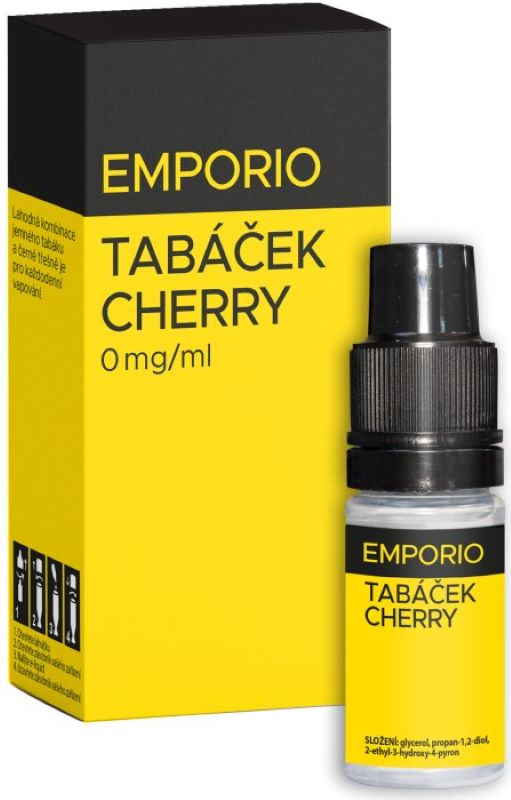 e-liquid EMPORIO Tabáček-cherry 10 ml 0 mg
