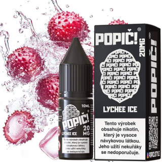 E-LIQUID POPIČ! SALT - LYCHEE ICE (EXOTICKÁ CHUŤ LIČI) 20MG 10 ml