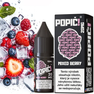 E-LIQUID POPIČ! SALT - MIXED BERRY (EXPLOZE LESNÍHO OVOCE) 20MG 10 ml
