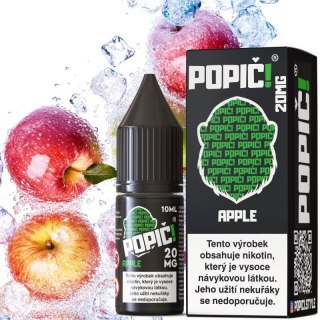 E-LIQUID POPIČ! SALT - APPLE ICE (SLADKÉ OSVĚŽUJÍCÍ JABLKO) 20MG 10 ml