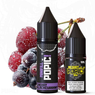 MINIFILL POPIČ! 2v1 - CHERRY BLACKCURRANT (ŠŤAVNATÁ TŘEŠEŇ S ČERNÝM RYBÍZEM) 15ML 6MG