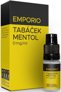 e-liquid EMPORIO Tabáček-mentol 10 ml 3 mg