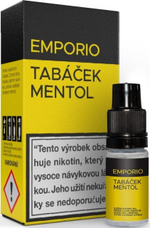 e-liquid EMPORIO Tabáček-mentol 10 ml 12 mg