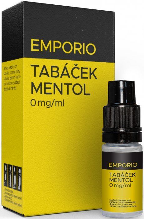 e-liquid EMPORIO Tabáček-mentol 10 ml 3 mg
